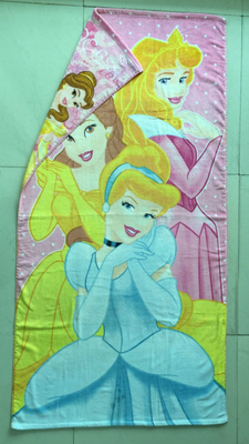 双面印花沙滩巾 灰姑娘